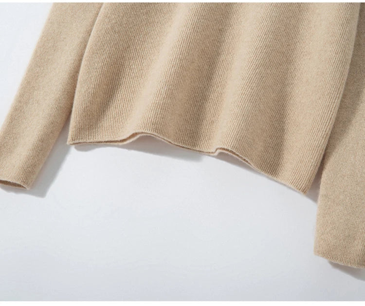 Soft Cashmere Turtleneck Slim-Fit Sweater