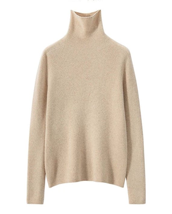 Soft Cashmere Turtleneck Slim-Fit Sweater